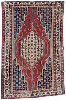 Antique Mazlagan Rug, Persia: 4'4'' x 6'7''