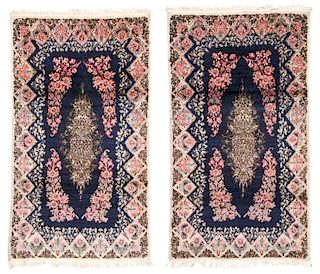 Pair of Semi-Antique Kerman Rugs, Persia