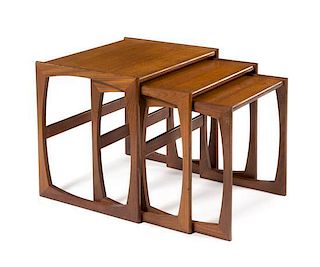 Scandinavian Design, c.1960, set of three nesting tables