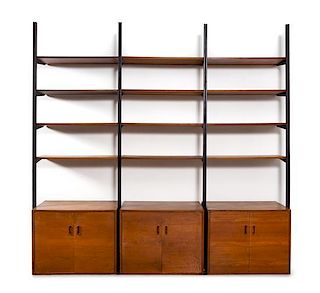 George Nelson (American, 1908-1986), Structural Products Inc., 1960s, an Omni wall unit, model no. 107-H75