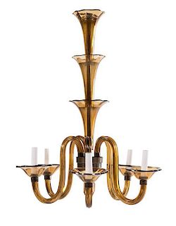 Italian, SECOND HALF 20TH CENTURY, a Murano glass chandelier