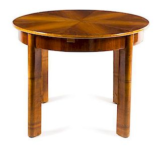 Art Deco, FIRST HALF 20TH CENTURY, a metamorphic expansion dining table