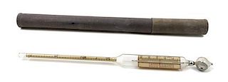 * A Glass Hydrometer Length 15 1/4 inches.