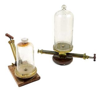 * A Bell Jar Vacuum Pump Height with jar 13 inches.