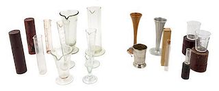 * A Collection of Measuring Beakers Height of tallest 7 1/2 inches.