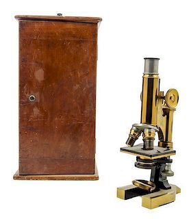 * An American Brass Microscope Height 11 inches.