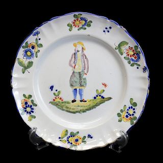 Luneville Faience Earthenware Charger