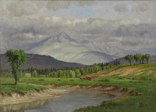 CANDEE, George E. Oil on Canvas. "Mt Chocorua"