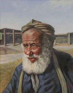HEINECKE, Wilhelmus. Oil on Canvas. Portrait of a