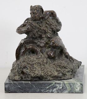 SIMONE, Edgardo. Bronze Sculpture. Bacchus.