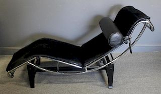 MIDCENTURY. Le Corbusier Style Chrome Chaise with