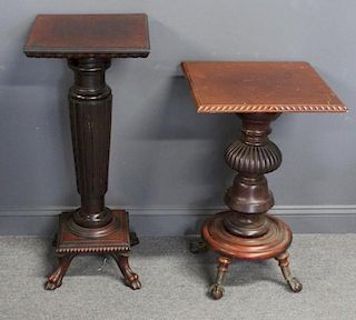 2 Victorian Mahogany Pedestals.