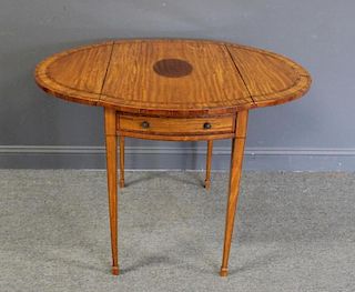 Antique Satinwood Pembroke Table with Inlay.