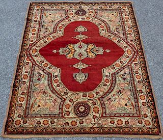 Antique and Finely Hand Woven Area Carpet .