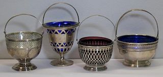 STERLING. Grouping of 4 American Sterling Baskets