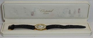 JEWELRY. Men's 18kt Gold Chopard Gold Watch.