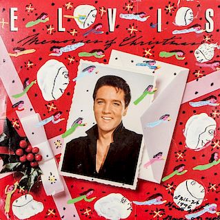 Howard Finster (1916-2001) Elvis Christmas Album #38,992