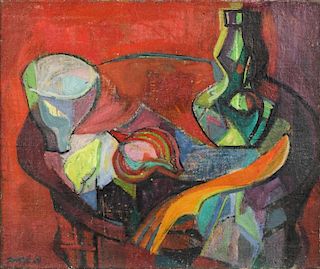 Georges Dayez (1907-1991) "Nature Morte Au Oignon" Painting