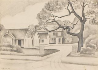 George Copeland Ault (1891-1948) Pencil Drawing