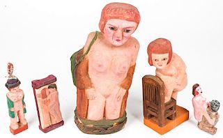 Fred Gerber (20th c.) Group of 5 Figural Sculptures