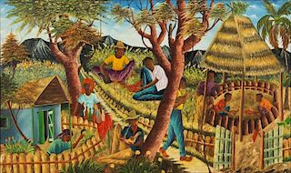 Gesner Abelard (Haitian/Port-au-Prince, b. 1922) Painting