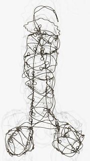 Thai Varick (1941-2001) Phallic Wire Sculpture