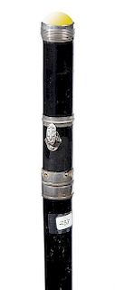 33. Flashlight Cane-  Ca. 1920- Working condition of this bulls eye flashlight cane is unknown but who knows what some batt