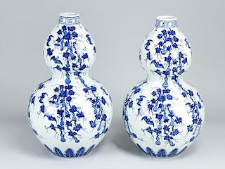 Pair of chinese pumkin Vases