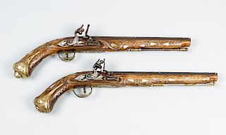 Pair of oriental pistols