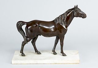Asian bronze horse
