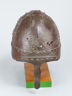 A early iron helmet