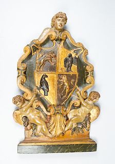 Italian Renaissance coat of arms of  the Conte di Correggio