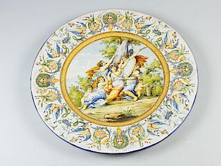 Large Italian Ceramic Plate