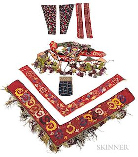 Group of Uzbek Embroideries