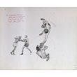 Sports Illustrated Original Sketch by Robert Riger Ingo's Right and Floyd's Peekkaboo Lu Collision, A