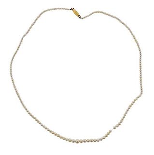 Natural Pearl 18k Gold Necklace