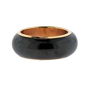 14K Gold Nephrite Band Ring