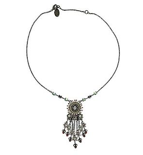 Michal Negrin Costume Color Stone Necklace