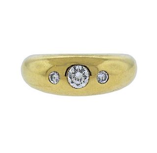 Cartier 18K Gold Diamond Band Ring