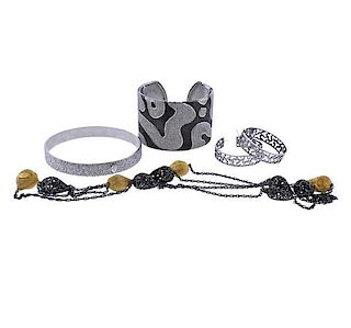 Alex Soldier Sterling Silver Bracelet Earrings Necklace Lot