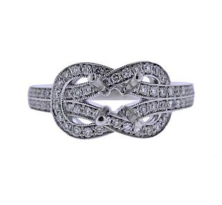 14K Gold Diamond Engagement Ring Setting
