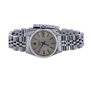 Rolex Date Stainless Steel Watch 6517