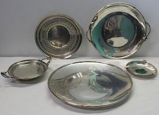 SILVER. Grouping of Silver Trays Inc. Tiffany.