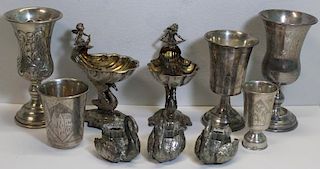 SILVER. Assorted Grouping of Continental Silver &
