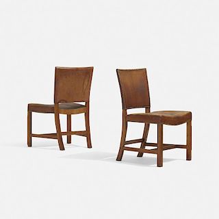 Kaare Klint, Barcelona chairs model 3758, pair
