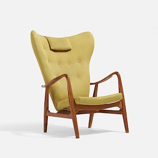 Acton Schubel and Ib Madsen, wingback armchair