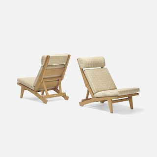 Hans J. Wegner, lounge chairs model GE375, pair