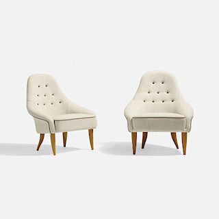 Kerstin Horlin-Holmquist, Eva lounge chairs, pair