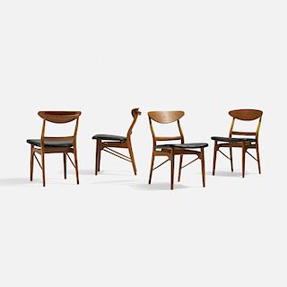 Finn Juhl, dining chairs, set of four