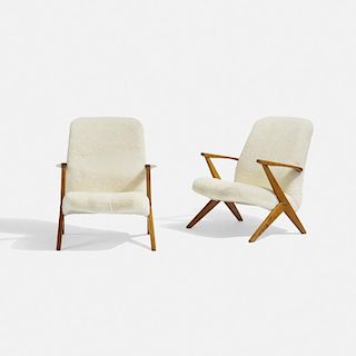 Bengt Ruda, lounge chairs, pair